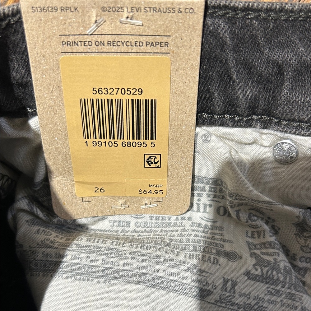 Levi's Women's Dark Denim Jean Shorts - Picture 3 of 11